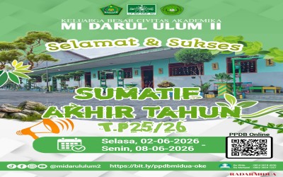Kepala Madrasah Tekankan Belajar Kontinu, SAT MI Darul Ulum II Resmi Dimulai